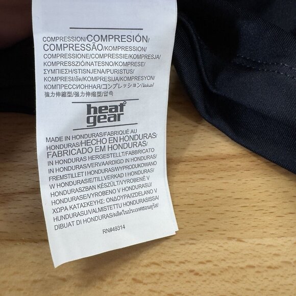 Under Armour Heat Gear Team Shorty Shorts L Black 3" Inseam Compression Athletic - Picture 8 of 10